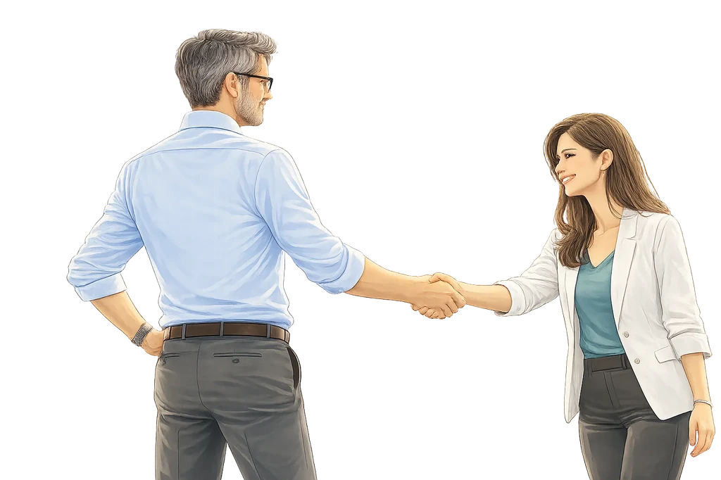 Consultant et dirigeant — premier échange